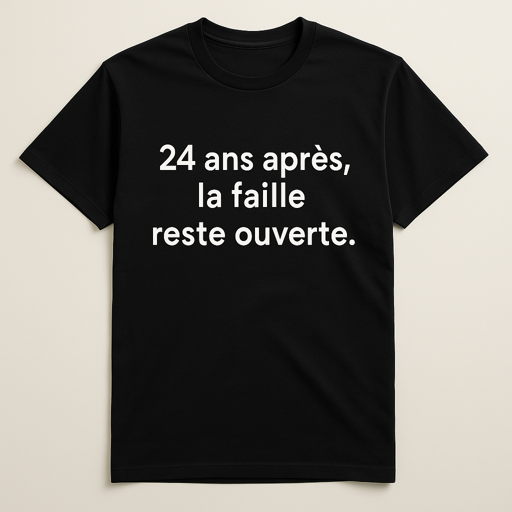 T-shirt homme col rond édition texte : Le 25e s'en vient